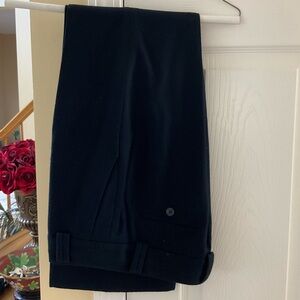 Banana Republic Women's Elegant Lined Wool Black Trousers